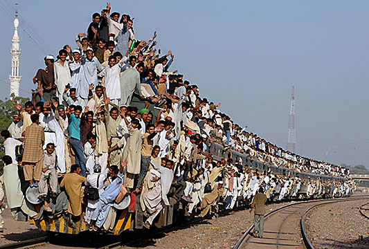 Image result for packed trains