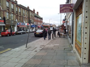 Brent Street Hendon, where I Lived above the kebab shop